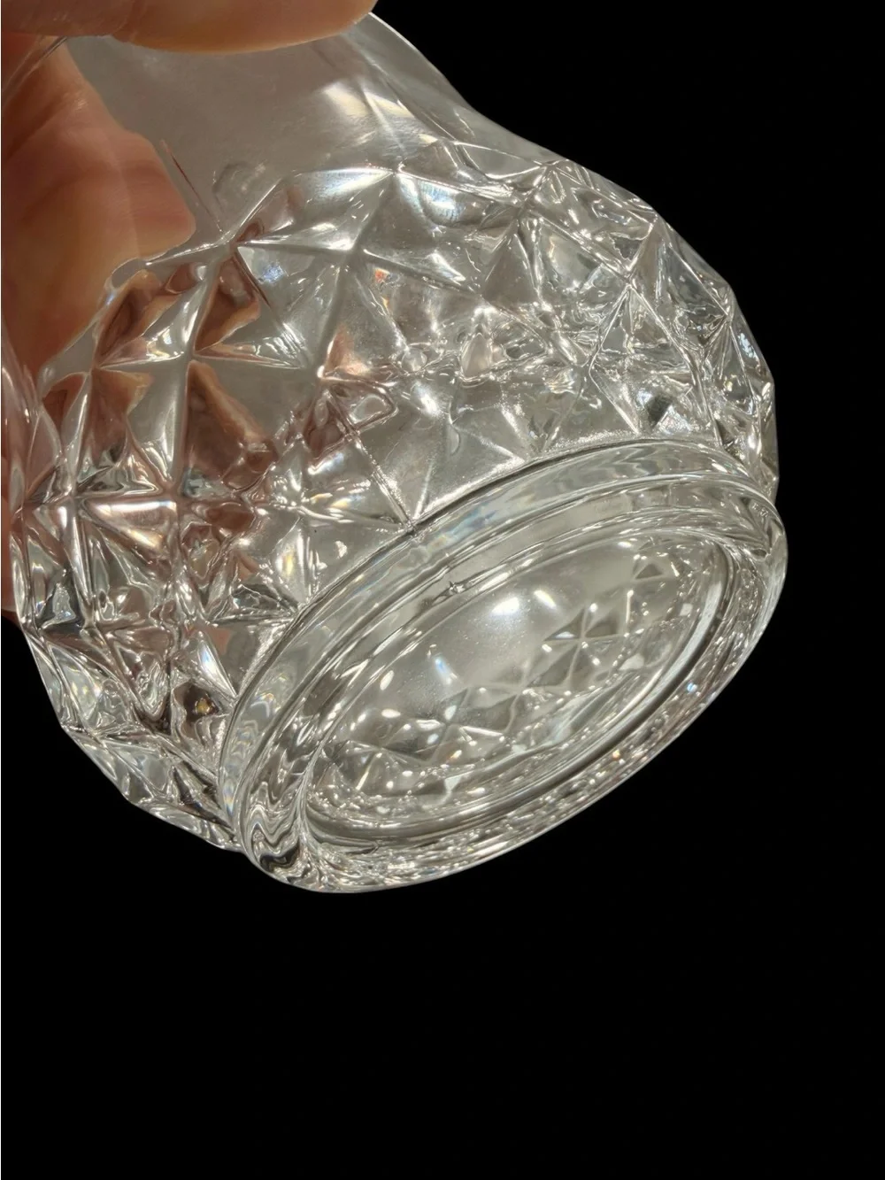Set of 4 Cristal d’Arques Longchamp Crystal Rocks Glasses